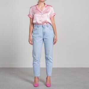 Vintage 80s Lee Jeans Mom Jeans Light Wash 10 Petite